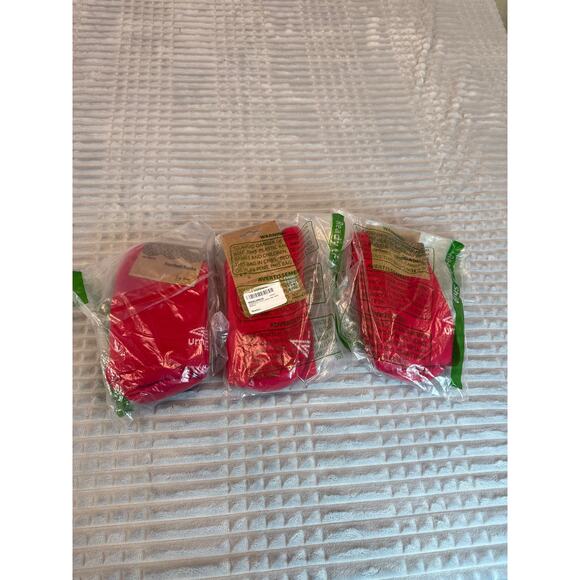 New Bundle  3 Red  Umbro Soccer Socks  Umbro Football Mens Club Socks Size 8-10 - Picture 1 of 6